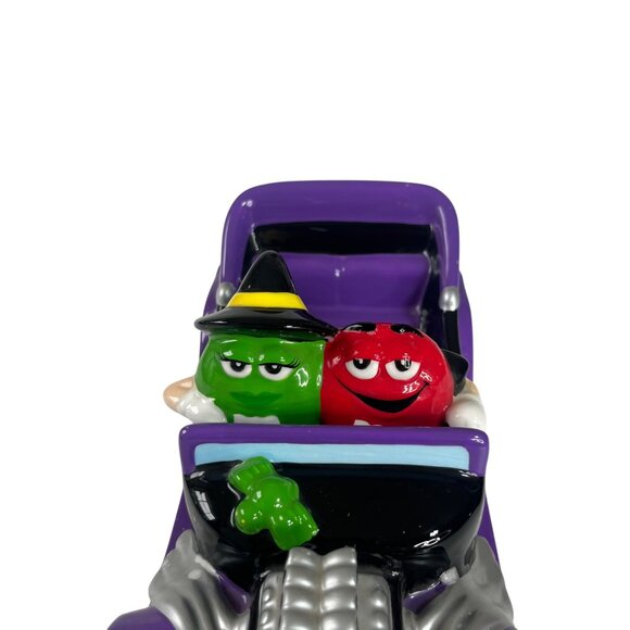 M&M's Halloween Hot Rod Car Candy Dish Ceramic Purple Black Galerie 2003 - Picture 6 of 10